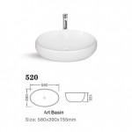 Ceramic Vessel Sink. Item # 520