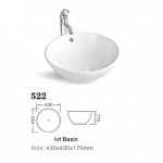 Ceramic Vessel Sink. Item # 522