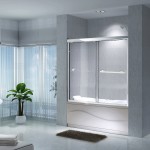 EU Series Semi Frameless Sliding Bathtub Doors